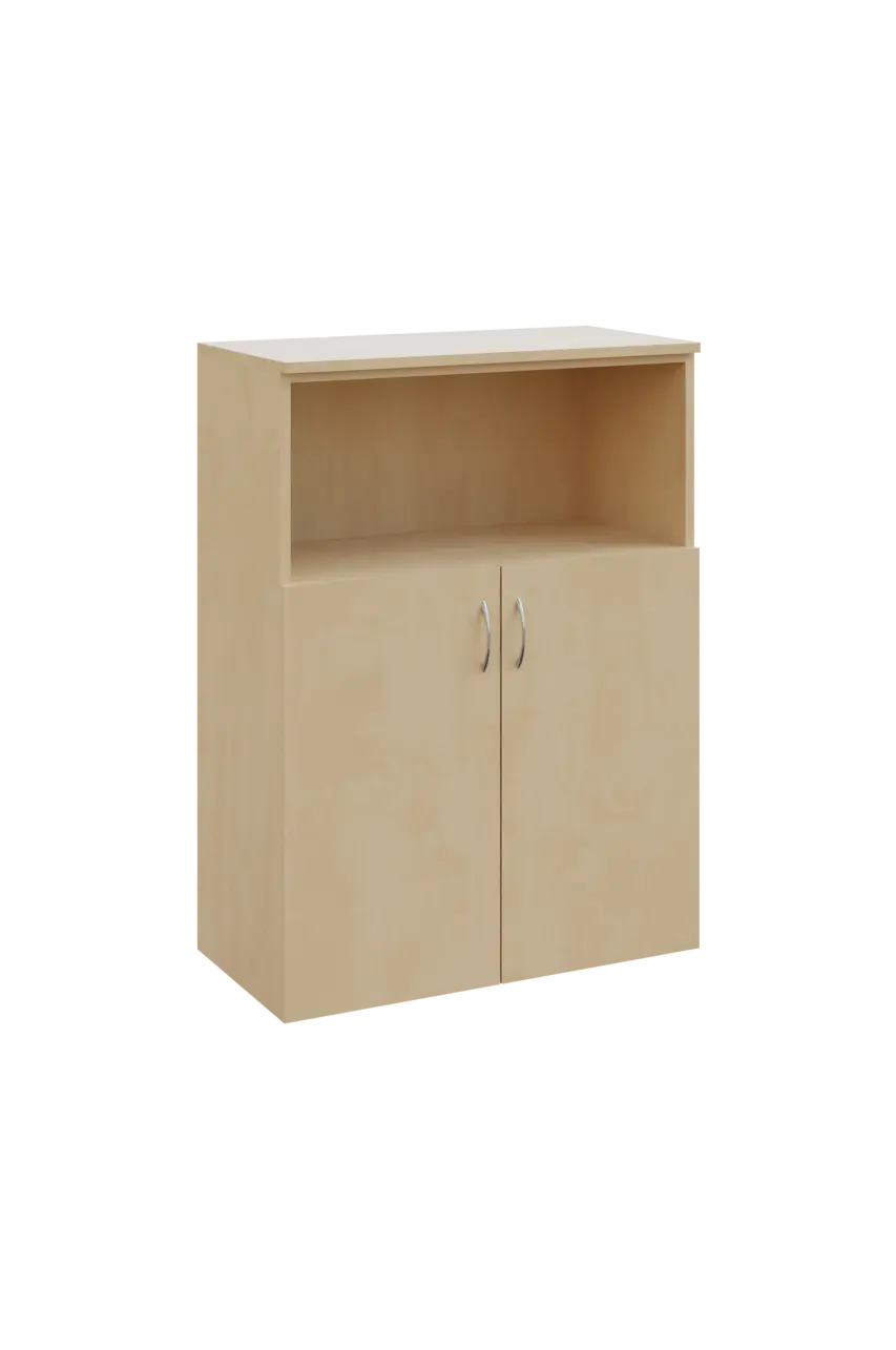 N 3 - 8DN kancelářská skříň, 2-dveřová/nika, 1100x800x400, bříza irská